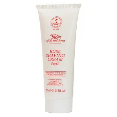 Taylor of Old Bond Street Rose Luxury Shaving Cream Tube
