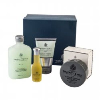 Truefitt & Hill Ultimate Comfort Gift Set: Cream, Balm, Oil & Scrub