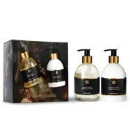 Benjamin Barber Gift Set Saffron &amp; Leather Hand Duo