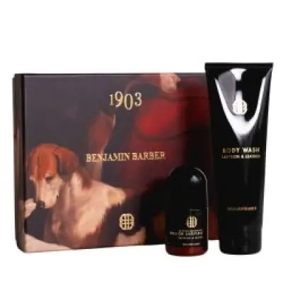 Benjamin Barber Gift Box Saffron & Leather - Shower Gel & Deodorant