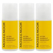 Moss & Noor After Workout Deodorant Light Mint 3 pack