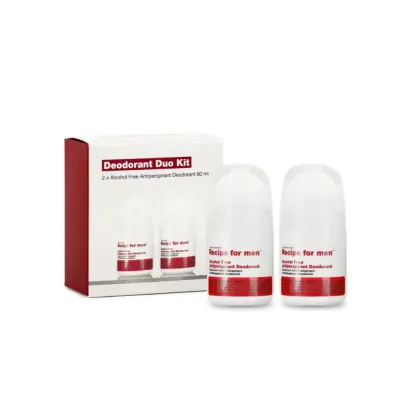Recipe For Men Alcohol Free Antiperspirant Deodorant Duo Kit 2 pack