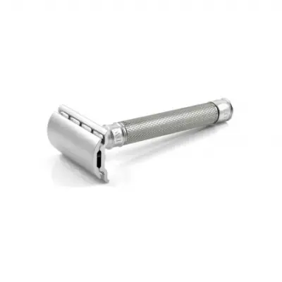 3ONE6 Stainless Steel Knurled DE Safety Razor
