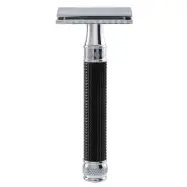 Edwin Jagger Black Chrome 3D Laser Diamond DE Razor