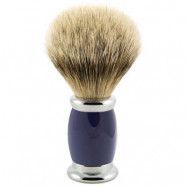 Edwin Jagger Bulbous Blue Silver Tip Badger Shaving Brush