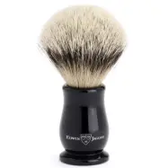 Edwin Jagger Chatsworth Ebony Silver Tip Badger Shaving Brush