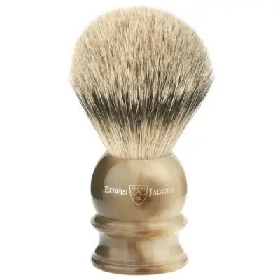 Edwin Jagger Light Horn Silver Tip Badger Shaving Brush