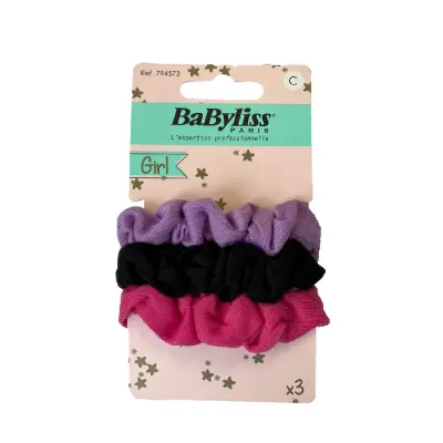 BaByliss Tygsnoddar 3 färger, 3 st