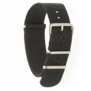 CLASSIC Nato Strap Black Satin 20 mm