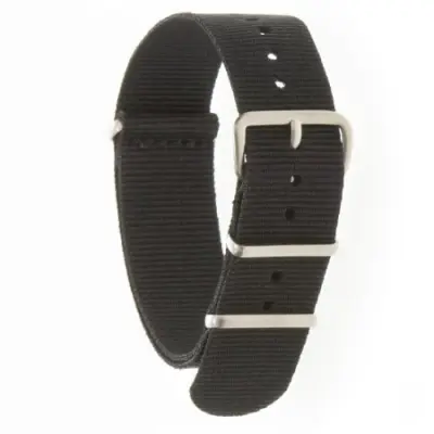 CLASSIC Nato Strap Black Satin 20 mm