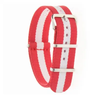 FLAG Nato Strap Swiss Denmark Austria Satin 18 mm