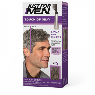 Just For Men Touch of Grey Hårfärg (Medium Brown- Grey)