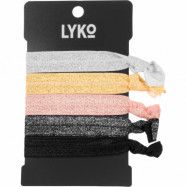 Lyko Hair Bandsar Pink/Grey Ties Pink/Grey