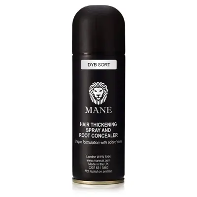 Mane Hair Thickening Spray - Djupt Svart (200 ml)