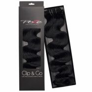 Poze Hairextensions Poze Clip & Go Standard Wavy 55cm 1N Midnight Blac