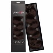 Poze Hairextensions Poze Clip & Go Standard Wavy 55cm 2B Dark Espresso