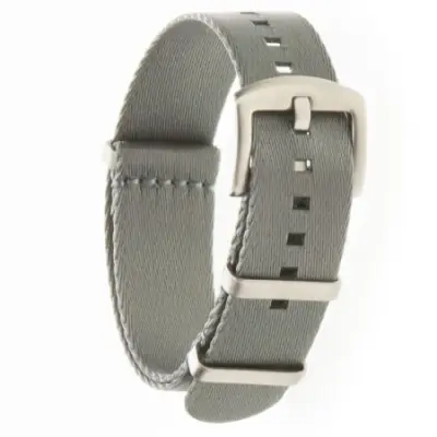 SEATBELT Nato Strap Grey Satin 22 mm