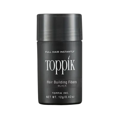 Toppik (Svart) - Mikrofiber som bekämpar hårförlust (12 g)
