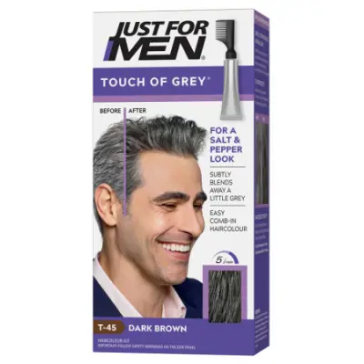 Touch of Grey Hårfärg - Dark Brown - Grey