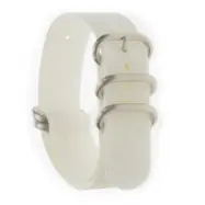 ZULU FIVE White Strap Satin 22 mm