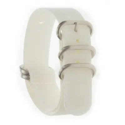ZULU FIVE White Strap Satin 22 mm
