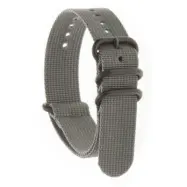 ZULU FOUR Grey Nato Strap Black 20 mm