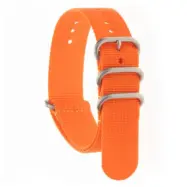 ZULU FOUR Orange Nato Strap Heavy Satin 24 mm