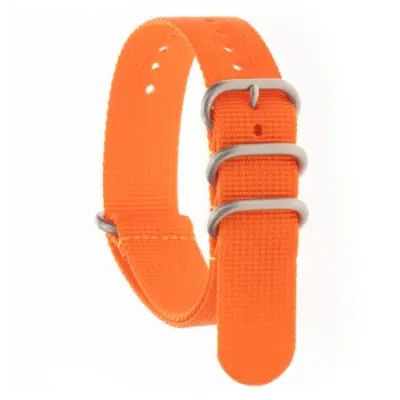 ZULU FOUR Orange Nato Strap Heavy Satin 24 mm