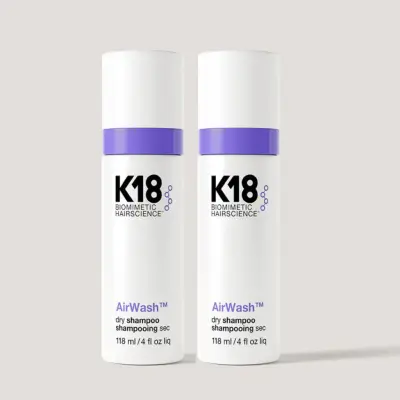 K18, AirWash Dry Shampoo 2-pack