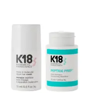 K18, Leave in Mask + Detox Shampoo 53ml Duo