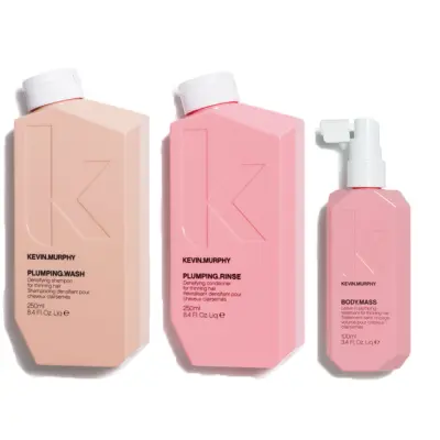 Kevin Murphy, Plumping Shampoo + Rinse + Leave-in kur Trio