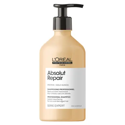Loreal Absolut Repair Gold Quinoa Shampoo, 500ml