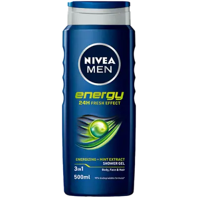 Nivea Energy for Men 3-in-1 Shower Gel (500 ml)