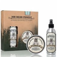 Mr Bear Family Kit Grooming Spray & Pomade Sweetwood