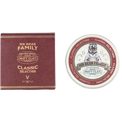 Mr Bear Family Pomade Matt Clay Golden Ember (100 ml)