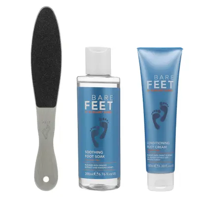 Bare Feet, Soothing Foot Soak + Cream + File Trio