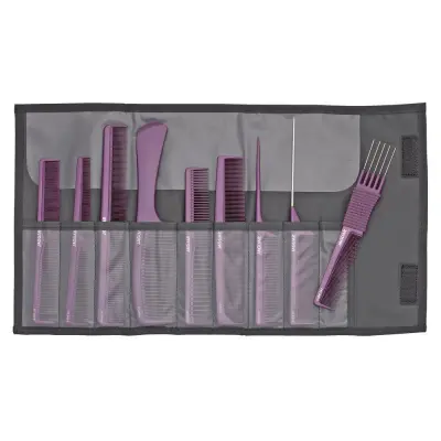 Set med 9 frisörkammar från Jaguar