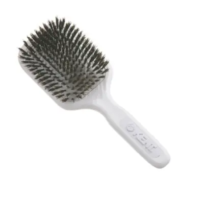 AirHedz Pro Medium Bristle de-tangling White Paddle Brush
