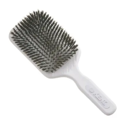 AirHedz Pro XL Bristle de-tangling White Paddle Brush
