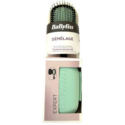 BaByliss Hårborste med fodral, ljust grön