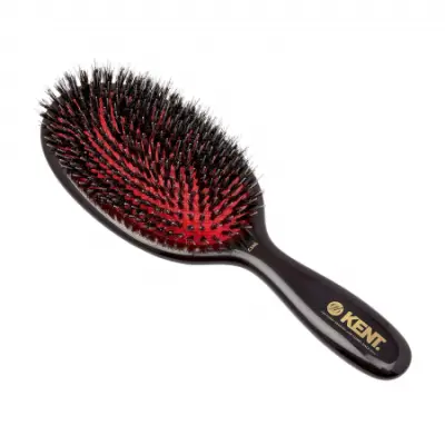 Classic Shine Large Black Porcupine Mixed Bristle Hairbrush