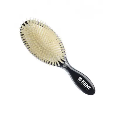 Classic Shine Large Soft White Pure Bristle Hairbrush