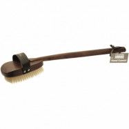 Hydréa London Walnut Wood Bath Brush with Natural Bristle