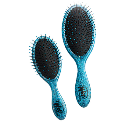 HH Simonsen Wet Brush Glitter Turkos Duopack