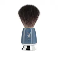 RYTMO Black Fiber Shaving Brush Petrol Blue
