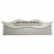 Mr Bear Family Moustache Steel Comb
