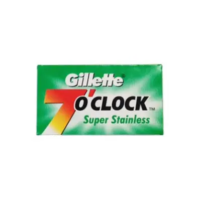 7 o'clock Super Stainless Double Edge Razor Blades x5