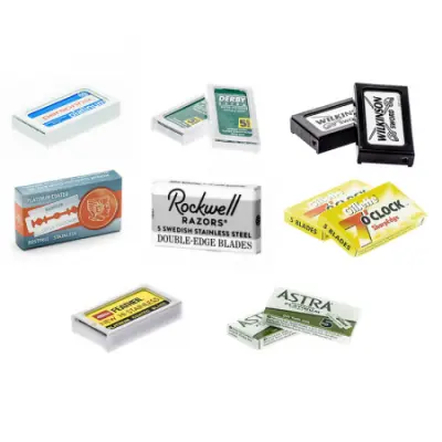 Dubbelrakblad Paket Large x80