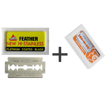 Feather New Hi-Stainless Rakblad (10 stk.)