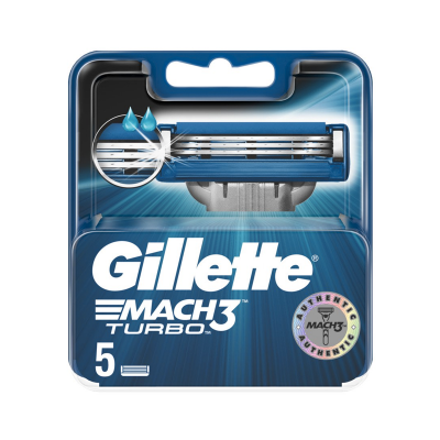 Gillette Mach3 Turbo Rakblad (5 st.)
